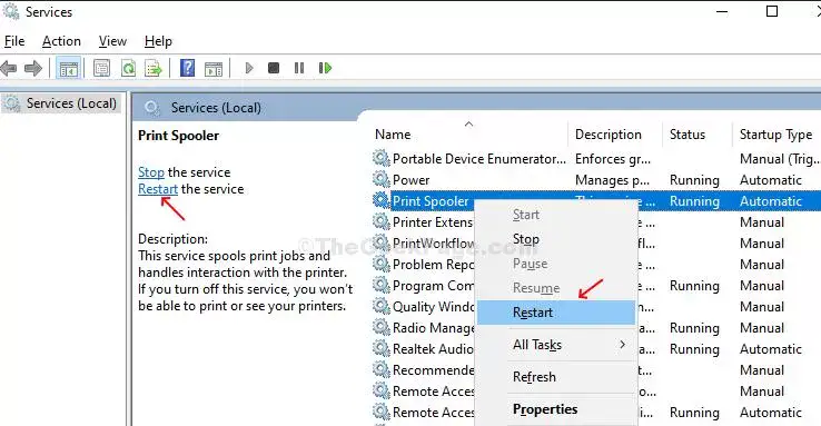 lexmark printer offline windows 10