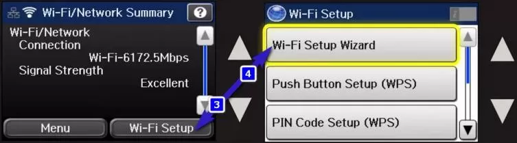Setup Wifi on Epson WF-3640