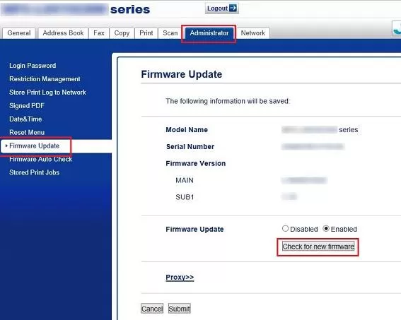Brother Printer Firmware Update