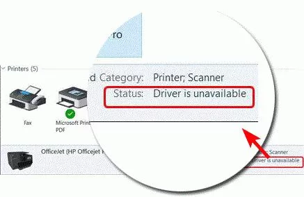 Printer Driver is unavailable on Windows