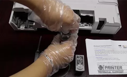 how to clean hp 8600 printhead