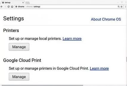 print to a local network printer from a Chromebook