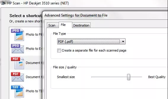 how to scan to pdf on hp printer