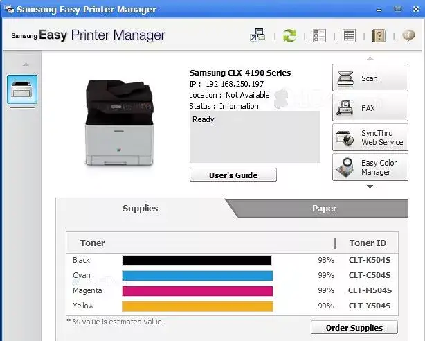Install Easy Samsung Printer Manager on macOS X