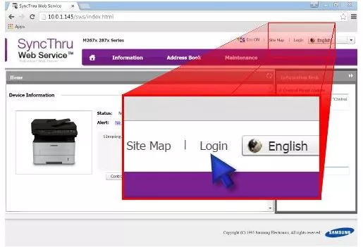 syncthru web service samsung