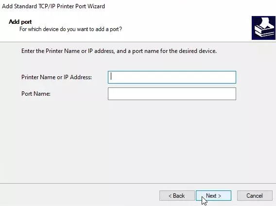 how to change printer port in windows 10