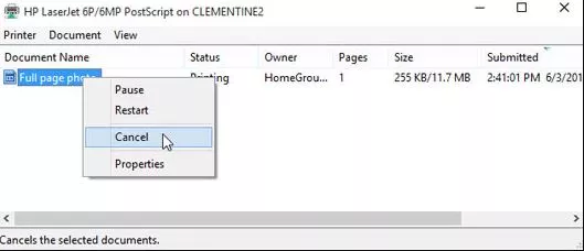 Printer needs user intervention error in Windows 10