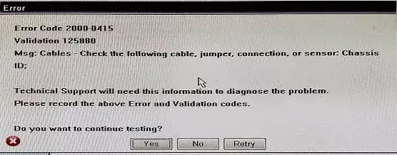 Dell Printer Error Code 2000-0415