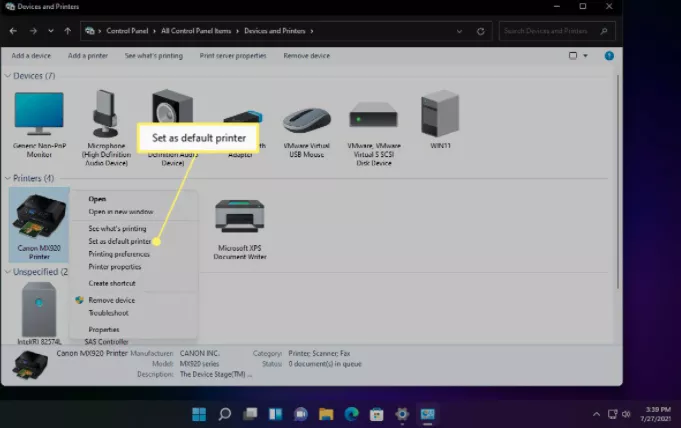 Set a Default Printer in Windows 11