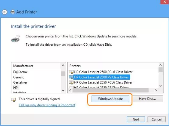 Update HP Printer Driver for Windows