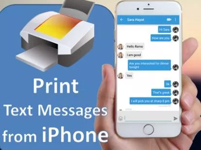 How to Print Text Messages from an iPhone or Android Device