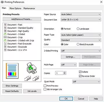 how to increase printing speed in epson