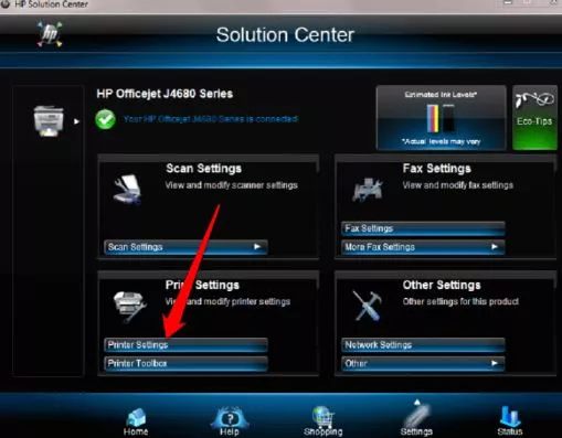 hp officejet 4500 printing shadows