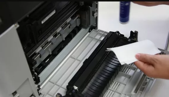 Printer Making Black Lines on Paper