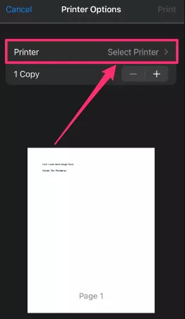 Printing from Google Docs App on your Android Mobile