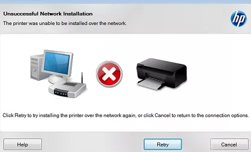 hp printer not connecting to computer