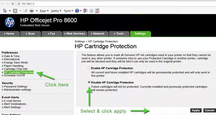 HP Cartridges Locked to Another Printer
