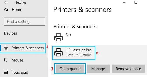 how to get hp printer back online