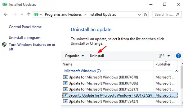 Printer Error 0x0000011b on Windows