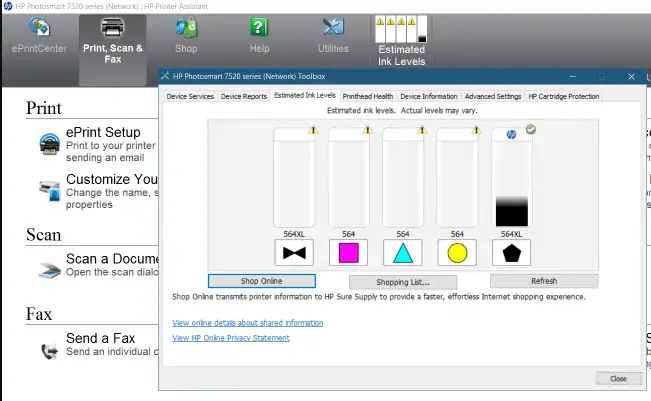 hp printer printing half page