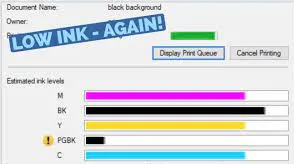Printer Cartridge Run Out of Ink So Fast