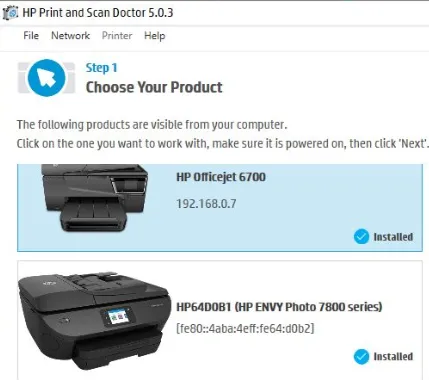 Printer driver update