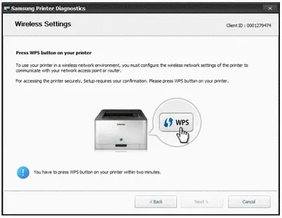 samsung printer wps pin
