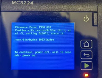 firmware error 900.00 lexmark