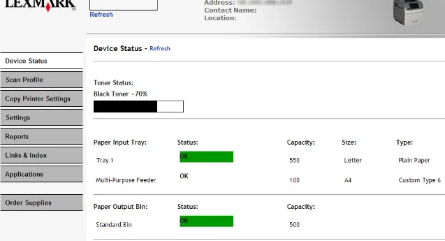 lexmark firmware error 900.00