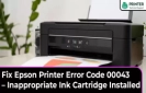 Fix Epson Printer Error Code 00043 – Inappropriate Ink Cartridge Installed