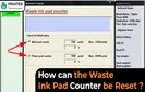 How Can the Waste Ink Pad Counter be Reset
