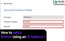 How to Add a Printer Using an IP Address