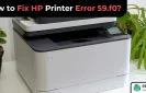 How to Fix HP Printer Error 59.f0?