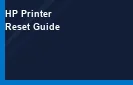 How to Reset HP Wireless Printer Password and Factory Settings