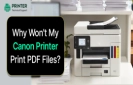 won't my canon printer print pdf files