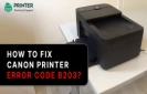 canon printer error code b203