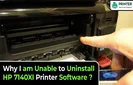 Why I am Unable to Uninstall HP 7140XI Printer Software