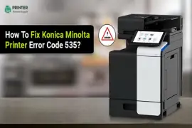 How to Fix Konica Minolta Printer Error Code 535?