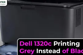 Dell 1320c Printing Grey Instead of Black