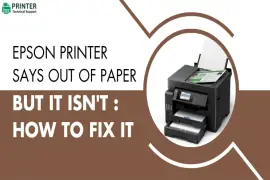 epson printer says out of paper but it isn't