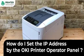 How do I Set the IP Address by the OKI Printer Operator Panel