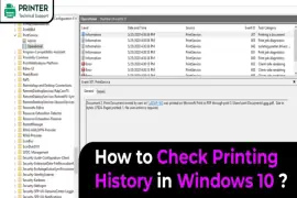 How to Check Printing History in Windows 10?