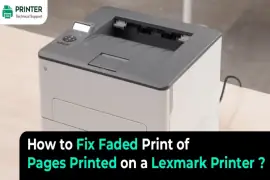 why is my lexmark printer printing faded text