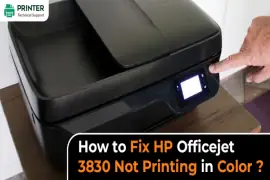 How to Fix HP Officejet 3830 Not Printing in Color?