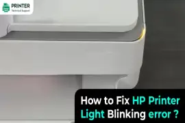 How to Fix HP Printer Light Blinking error?