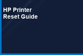 How to Reset HP Wireless Printer Password and Factory Settings
