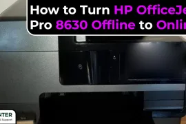 How to Turn HP OfficeJet Pro 8630 Offline to Online?