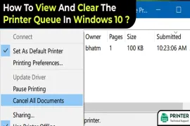 How To View And Clear The Printer Queue In Windows 10