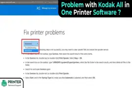 Problem with Kodak All in One Printer Software