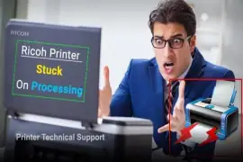 Ricoh Printer Stuck on Processing